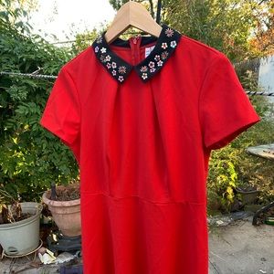 COLLARED BABYDOLL DRESS